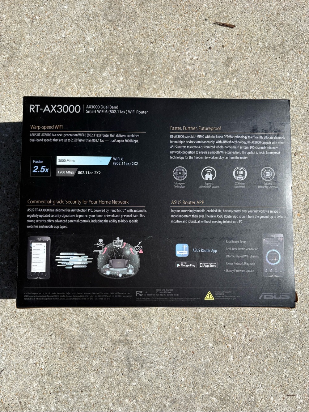 ASUS RT-AX3000 Dual-Band WiFi 6 Router - Black - Picture 2 of 4